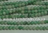 CTG155 15.5 inches 3mm round tiny Qinghai jade beads wholesale