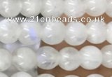 CTG1580 15.5 inches 4mm round white moonstone beads wholesale