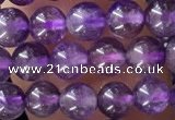 CTG1584 15.5 inches 4mm round amethyst gemstone beads wholesale