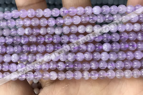 CTG1585 15.5 inches 4mm round lavender amethyst beads wholesale