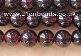 CTG1597 15.5 inches 4mm round red garnet beads wholesale