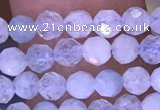 CTG1604 15.5 inches 3.5mm faceted round tiny aquamarine beads