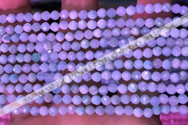 CTG1626 15.5 inches 3.5mm faceted round tiny amazonite beads