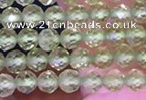 CTG1671 15.5 inches 3mm faceted round tiny peridot beads