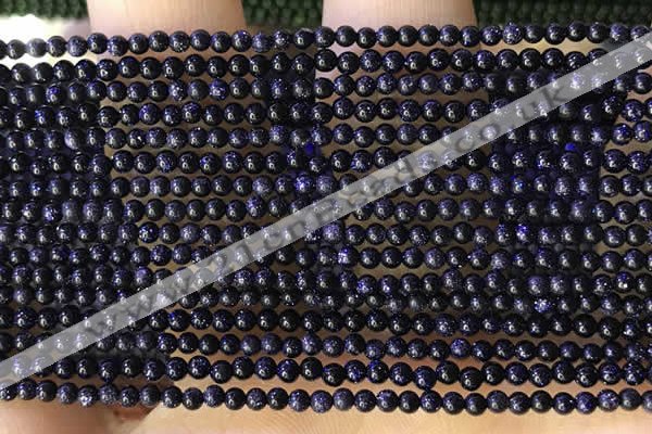 CTG2036 15 inches 2mm,3mm blue goldstone beads wholesale