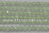 CTG204 15.5 inches 3mm faceted round tiny prehnite gemstone beads