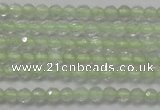 CTG204 15.5 inches 3mm faceted round tiny prehnite gemstone beads