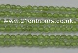 CTG206 15.5 inches 3mm faceted round tiny prehnite gemstone beads