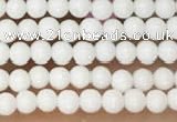 CTG2075 15 inches 2mm,3mm white porcelain beads wholesale