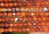 CTG2100 15 inches 2mm faceted round tiny quartz glass beads