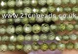 CTG2102 15 inches 2mm faceted round tiny quartz glass beads