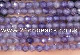 CTG2104 15 inches 2mm faceted round tiny quartz glass beads