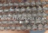 CTG2107 15 inches 2mm faceted round tiny ice obsidian beads