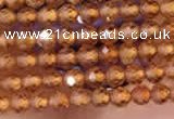 CTG2110 15 inches 2mm faceted round tiny orang garnet beads