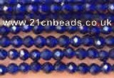 CTG2118 15 inches 2mm faceted round tiny quartz glass beads