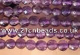 CTG2123 15 inches 2mm,3mm & 4mm faceted round amethyst gemstone beads