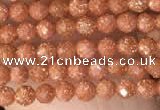 CTG2136 15 inches 2mm,3mm faceted round goldstone beads