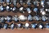 CTG2147 15 inches 2mm,3mm & 4mm faceted round terahertz gemstone beads