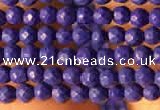 CTG2153 15 inches 2mm,3mm faceted round synthetic turquoise beads