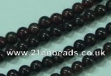 CTG22 15.5 inches 3mm round B grade tiny garnet beads wholesale