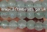 CTG2203 15 inches 2mm,3mm & 4mm faceted round green aventurine jade beads