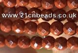 CTG2206 15 inches 2mm,3mm faceted round red jasper beads