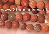 CTG2215 15 inches 2mm,3mm faceted round red jasper beads