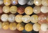 CTG2219 15 inches 2mm,3mm faceted round crazy lace agate beads