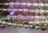 CTG2240 15 inches 2mm faceted round natural tourmaline beads