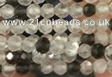 CTG2256 15 inches 2mm faceted round ghost crystal beads