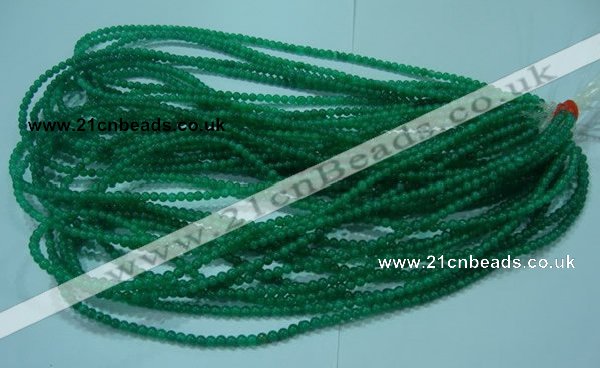 CTG23 15.5 inches 3mm round tiny green agate beads wholesale