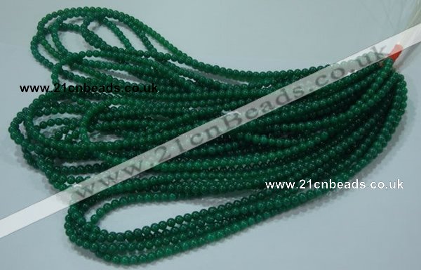 CTG25 15.5 inches 4mm round tiny green agate beads wholesale