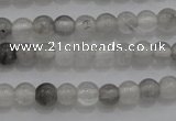 CTG253 15.5 inches 3mm round tiny cloudy quartz beads wholesale