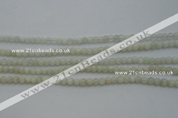 CTG256 15.5 inches 3mm round tiny white moonstone beads