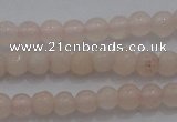 CTG258 15.5 inches 3mm round tiny peach stone beads wholesale