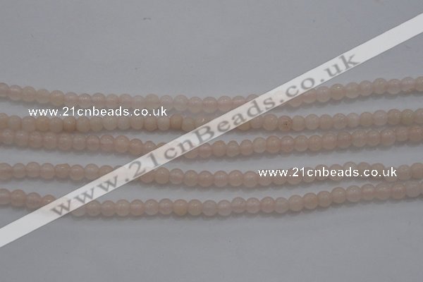 CTG258 15.5 inches 3mm round tiny peach stone beads wholesale