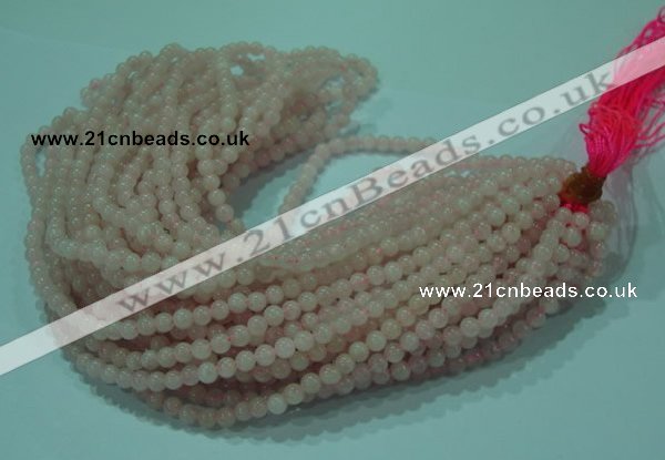 CTG26 15.5 inches 4mm round tiny rose quartz beads wholesale