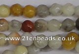 CTG300 15.5 inches 3mm faceted round ting crazy lace agate beads