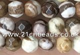 CTG3550 15.5 inches 4mm faceted round zebra jasper beads