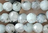 CTG3557 15.5 inches 4mm faceted round sesame jasper beads