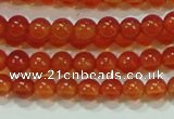 CTG37 15.5 inches 2mm round grade A tiny red agate beads wholesale