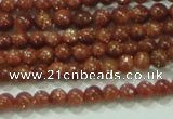 CTG40 15.5 inches 2mm round tiny goldstone beads wholesale