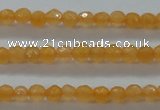 CTG407 15.5 inches 2mm faceted round tiny dyed candy jade beads