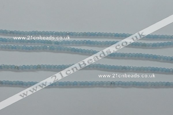 CTG408 15.5 inches 2mm faceted round tiny dyed candy jade beads