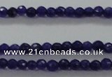 CTG411 15.5 inches 2mm faceted round tiny dyed candy jade beads