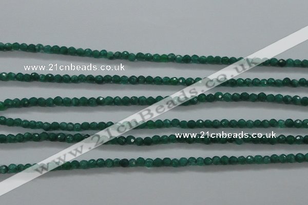 CTG414 15.5 inches 2mm faceted round tiny dyed candy jade beads