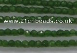 CTG416 15.5 inches 2mm faceted round tiny dyed candy jade beads