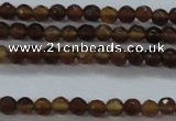 CTG425 15.5 inches 2mm faceted round tiny agate gemstone beads