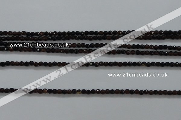 CTG426 15.5 inches 2mm faceted round tiny agate gemstone beads