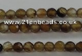 CTG427 15.5 inches 3mm faceted round tiny agate gemstone beads